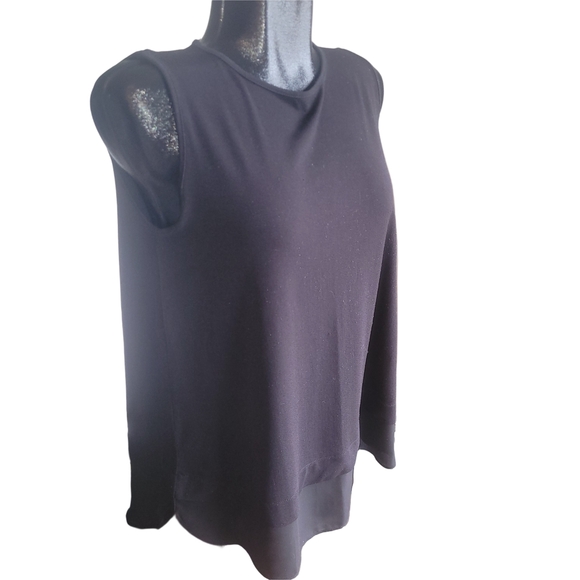 Banana Republic Black Sleeveless Top L - Picture 2 of 5